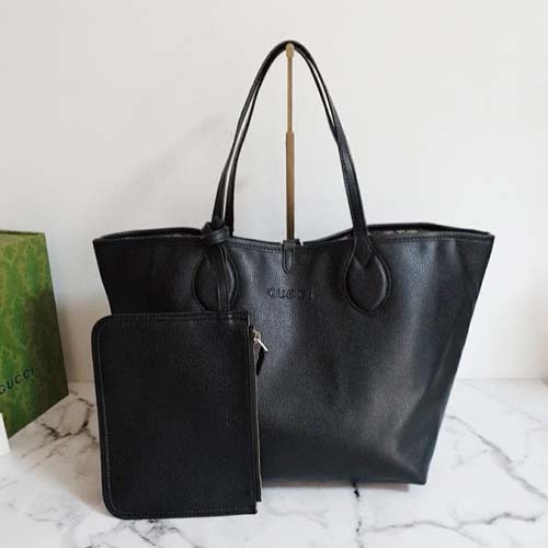 25FW 구찌 로고 토티시마 리버서블 레더 토트백