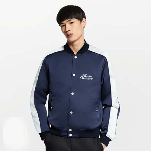 26ss 루이비통 로고 Embroidered Souvenir 블루 재킷 0309