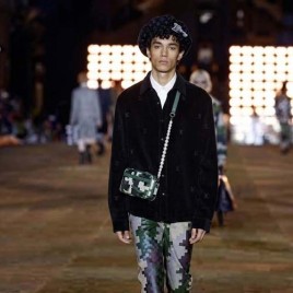 루이비통 버튼 다운 롱 슬리브드 코듀로이 셔츠