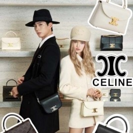 셀린느 트리옹프 레더 백 2종