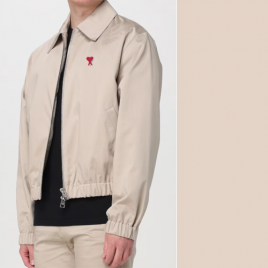 아미 24SS 로고 블랙/베이지 집업 자켓 2종