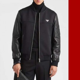 26ss 프라다 삼각로고 레더 재킷 2종 0314