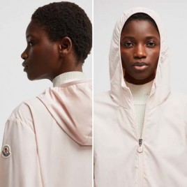 몽클레르 아그드 레인 핑크 재킷