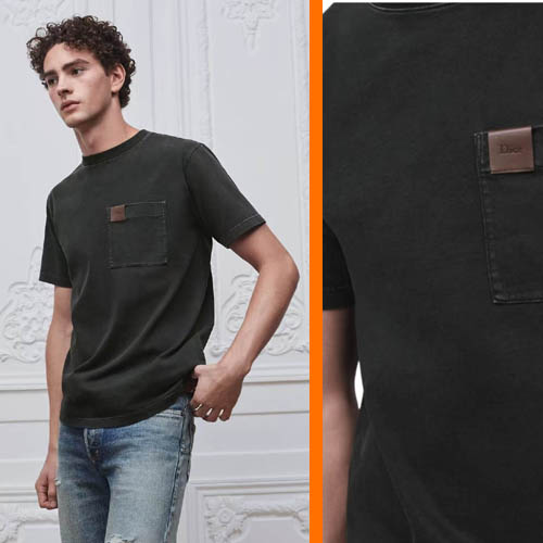 26ss 디올 로고 포켓 라운드 반팔 티셔츠 2종 0404