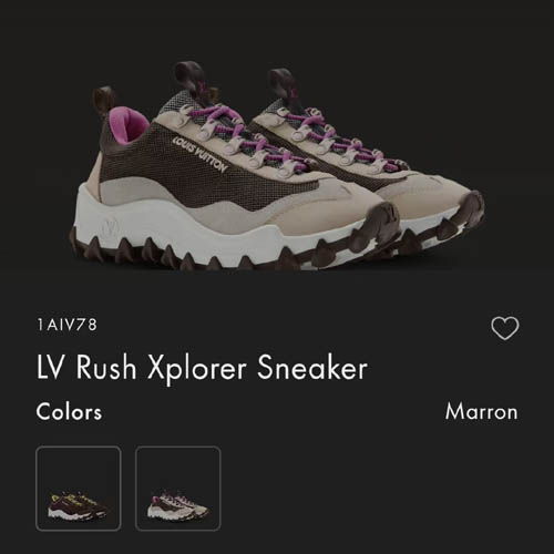 26ss년 루이비통 LV Rush Xplerer 레더 스니커즈 3종 0426