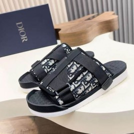 디올 오블리크 자카드 샌들