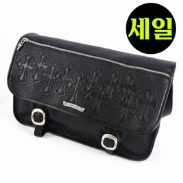 크롬하츠 로고 레더 크로스백
